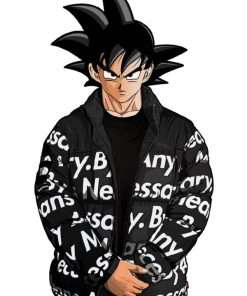 Dragon Ball Z Goku Drip Puffer Jacket