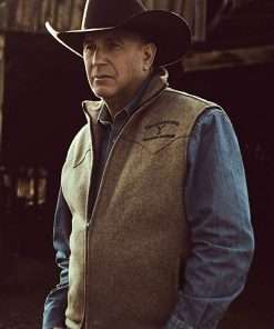 Yellowstone Kevin Costner Black Vest