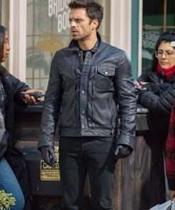 The Falcon And The Winter Soldier Sebastian Stan Leather Jacket