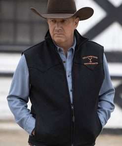 John Dutton Yellowstone TV Series Black Vest