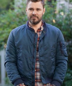 Patrick John Flueger Chicago P.D. Blue Bomber Jacket