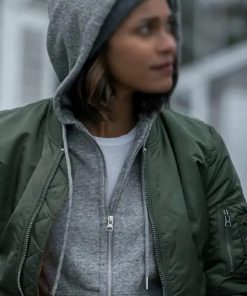 TV Series Hightown Jackie Quiñones Bomber Green Jacket