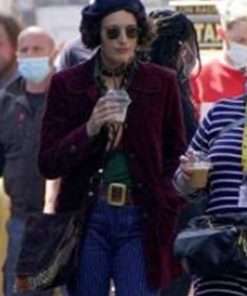 Indiana Jones 5 Phoebe Waller-Bridge Wool Maroon Coat