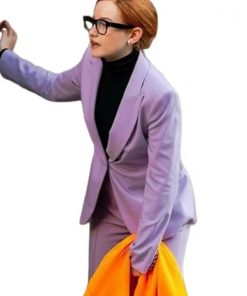 Inventing Anna Anna Delvey purple Coat