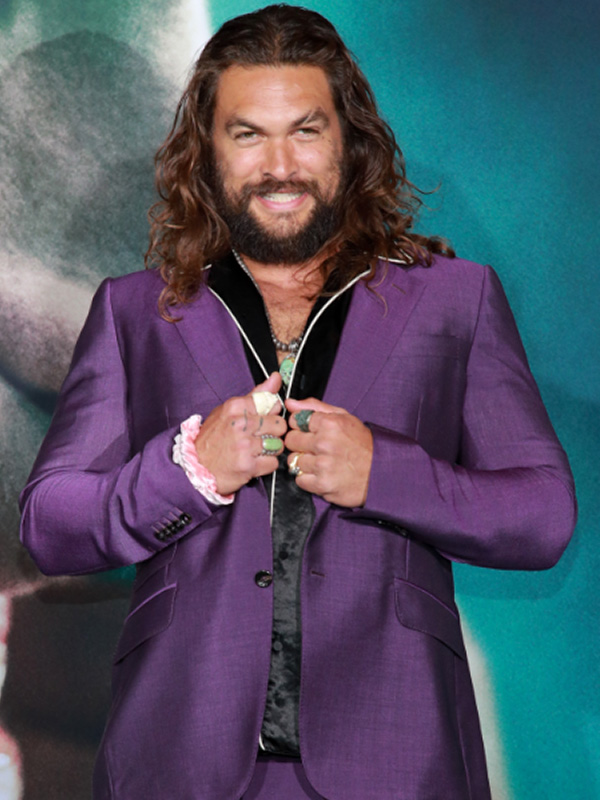 Joker Jason Momoa Purple Blazer Joker Jason Momoa Blazer