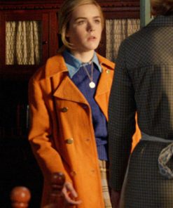 Mad Men Sally Draper Orange Cotton Coat
