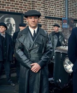TV Series Peaky Blinders Jimmy McCavern Black Trench Coat