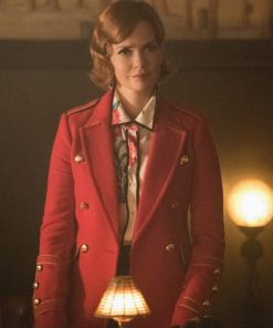 Riverdale Penelope Blossom Red Wool Coat