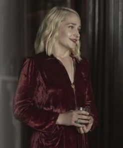 Sasha Lane Conversations with Friends Bobbi Velvet Coat