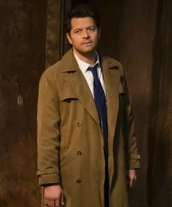 Supernatural Castiel Men Brown Coat