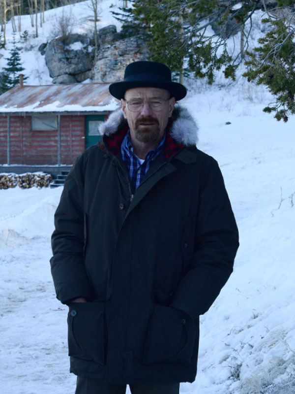 Bryan Cranston TV Series Breaking Bad Fur Hooded Jacket Breaking Bad Walter White Hooded Jacket