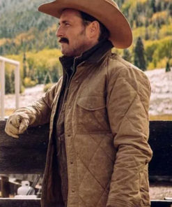 Josh Lucas Yellowstone Brown Cotton Jacket