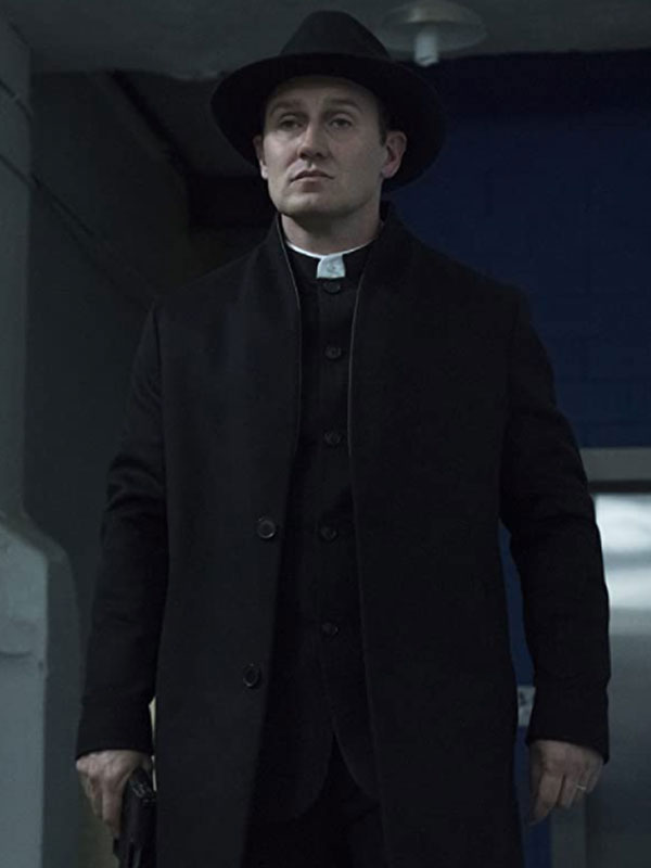 John Pilgrim The Punisher Black Trench Coat The Punisher Josh Stewart Black Trench Coat