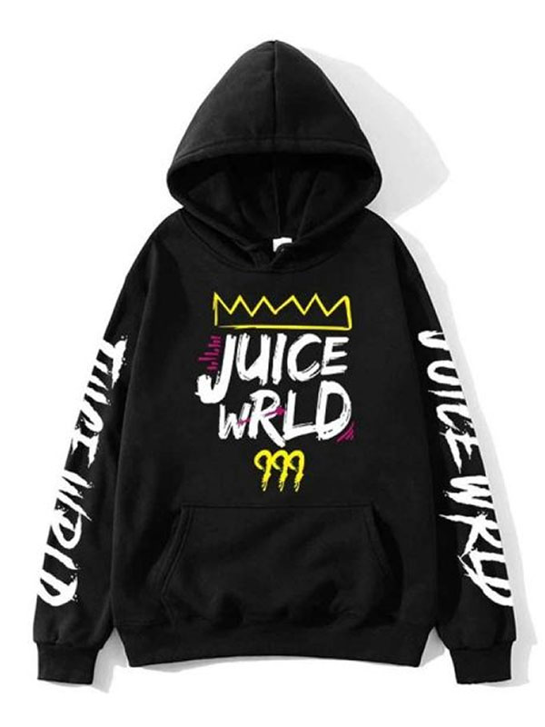Juice WRLD 999 Black Fleece Hoodie Juice WRLD 999 Club Hoodie