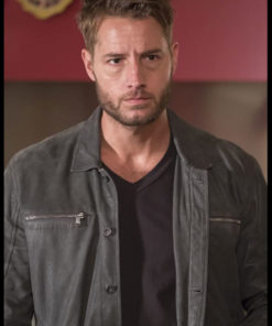 This Is Us Justin Hartley Black Leather Jacket