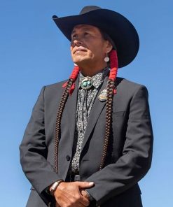 Mo Brings Plenty Yellowstone Black Trench Coat