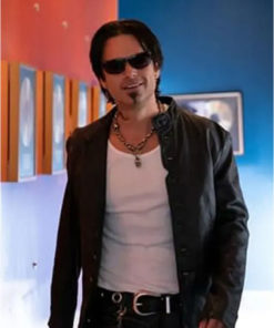 TV Series Pam & Tommy Black Leather Jacket