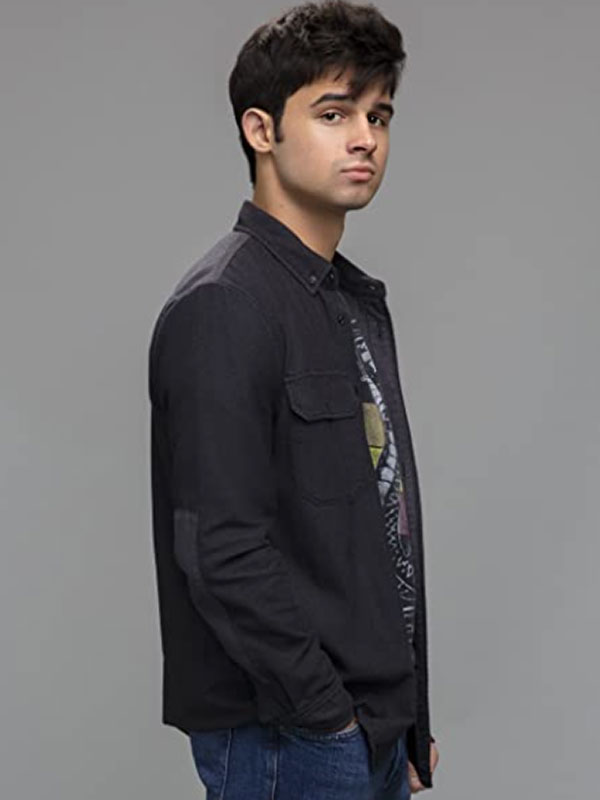 Stargirl Hunter Sansone Black Jacket Cameron Mahkent Stargirl Black Cotton Jacket