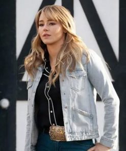 Hassie Harrison Yellowstone Blue Jacket