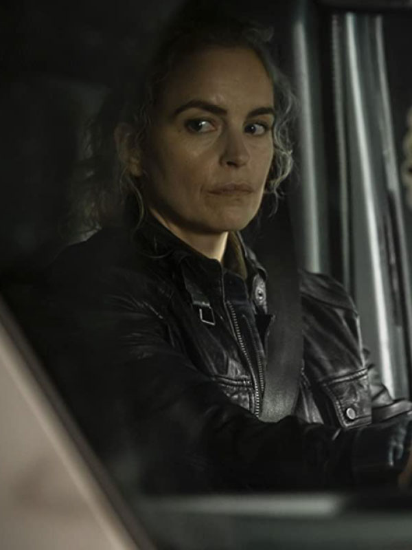 The Contractor Nina Hoss Black Leather Jacket Nina Hoss The Contractor Leather Jacket