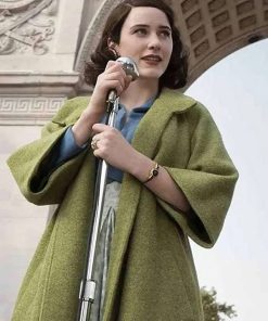 Rachel Brosnahan The Marvelous Mrs. Maisel Green Trench Coat