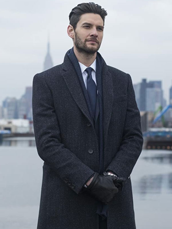 The Punisher Ben Barnes Blue Wool Coat Billy Russo The Punisher Wool Coat