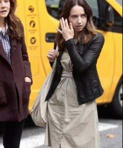 She Said Jodi Kantor Black Biker Jacket