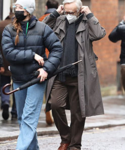 Jonathan Pryce All the Old Knives Grey Trench Coat