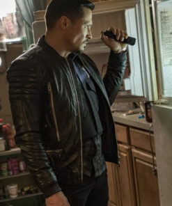 Nick Wechsler CHICAGO P.D. Black Leather Jacket