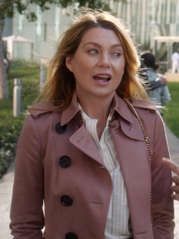 Dr. Meredith Grey Grey's Anatomy Pink Coat Grey's Anatomy Dr. Meredith Grey Coat