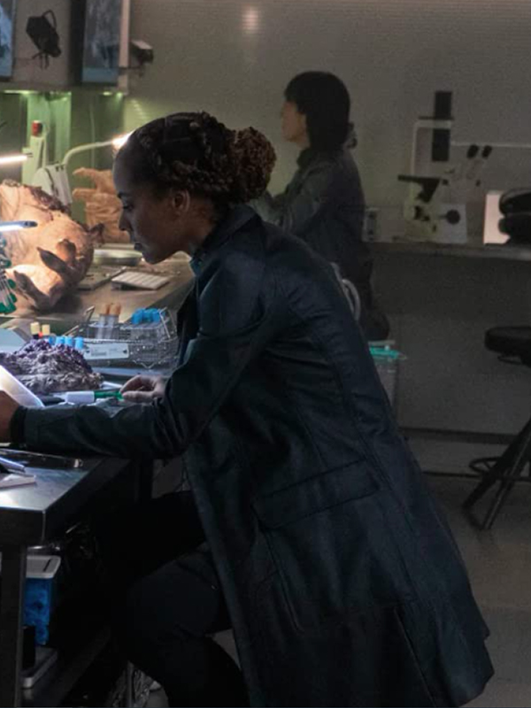 Halo Dr. Miranda Keyes Coat Olive Gray Black Coat