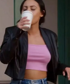 Francia Raisa TV Series How I Met Your Father Leather Jacket