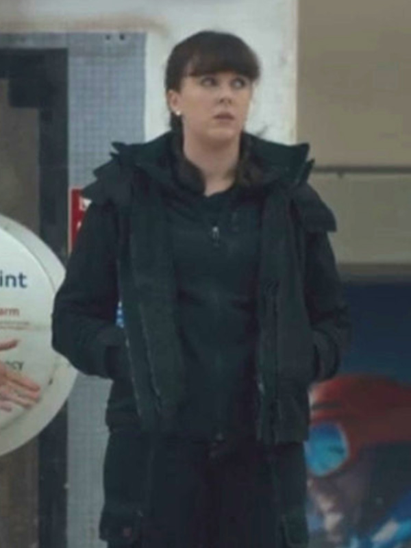 Killing Eve Rhian Black Cotton Jacket Rhian Killing Eve Black Cotton Jacket