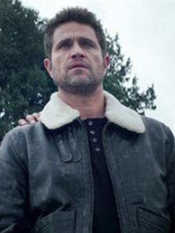 Michel Brown The Marked Heart Grey Jacket TV Series The Marked Heart Simón Shearling Jacket
