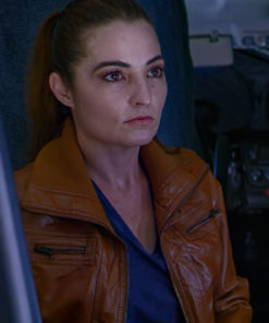 Nikki Styles Pursuit Laurie Love Brown Leather Jacket