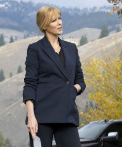 Kelly Reilly TV Series Yellowstone Cotton Blazer