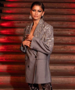 Spider-Man No Way Home Zendaya Double-Breasted Coat