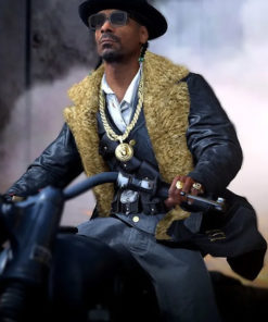 Snoop Dogg Call of Duty Brown Shearling Coat