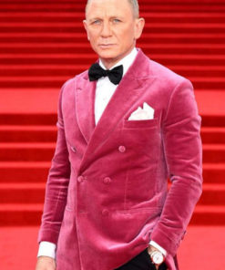 Daniel Craig No Time To Die Tuxedo Pink Jacket