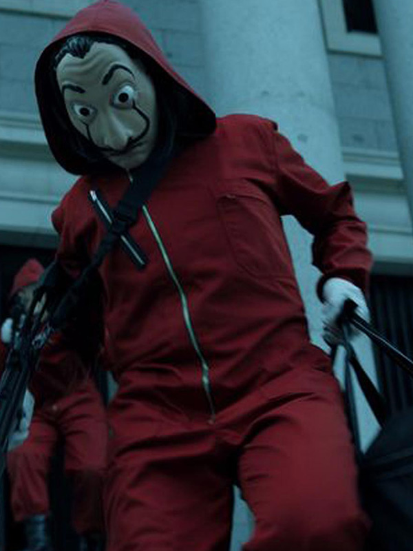 TV Series Money Heist La Casa De Papel Red Dali Jumpsuit Money Heist Red Jumpsuit