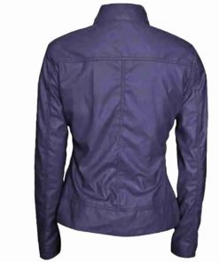 Batgirl Barbra Gordon Purple Leather Jacket