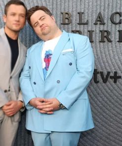 Paul Walter Hauser Black Bird Event Blue Blazer Coat