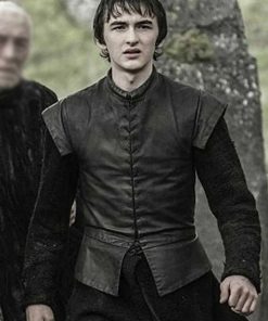 Isaac Hempstead Wright Game of Thrones Black Leather Vest