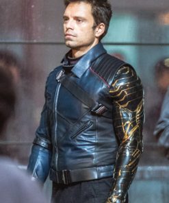 Bucky Barnes The Falcon and the Winter Soldier Blue Jacket