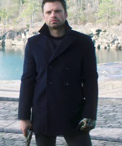 Sebastian Stan The Falcon and the Winter Soldier Peacoat