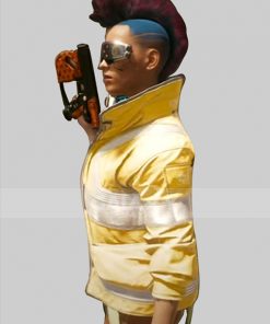 Video Game Cyberpunk 2077 Edgerunners Leather Jacket For Men