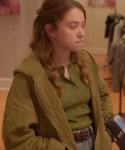 Zoe Christensen Fakes Green Jacket
