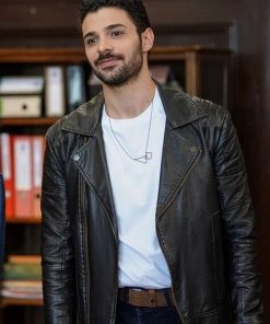 Gizli Sakli Halit Özgür Sari Black Leather Jacket