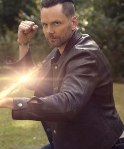 Stargirl Season 3 Joel McHale Brown Leather Jacket