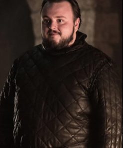 John Bradley TV Series Game of Thrones Black Leather Jacket